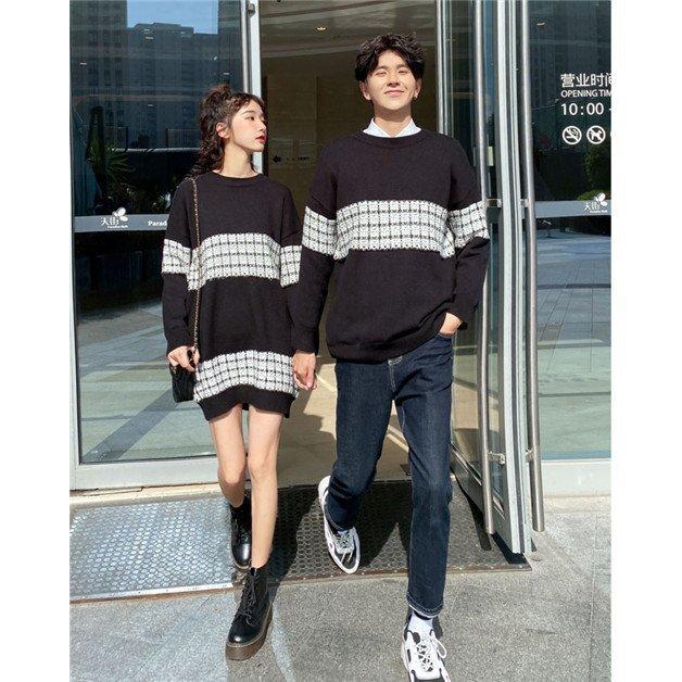 冬バーゲン 服 お揃い カップル ペアルック ニット セーター ペアルック 秋 プレゼント ブランド ニット セーター ペアルック カップル 冬 ニット セーター カラー 男 Panero Shop