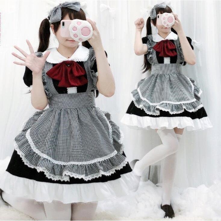 ハロウィン メイド服 可愛い 衣装 メイド 魔女 キャラクター衣装 コスチューム 女王 5点セット 巫女 コスプレ 仮装 ロングワンピース 5点セット レディース ドレス 大人用 可愛い パーティー変装