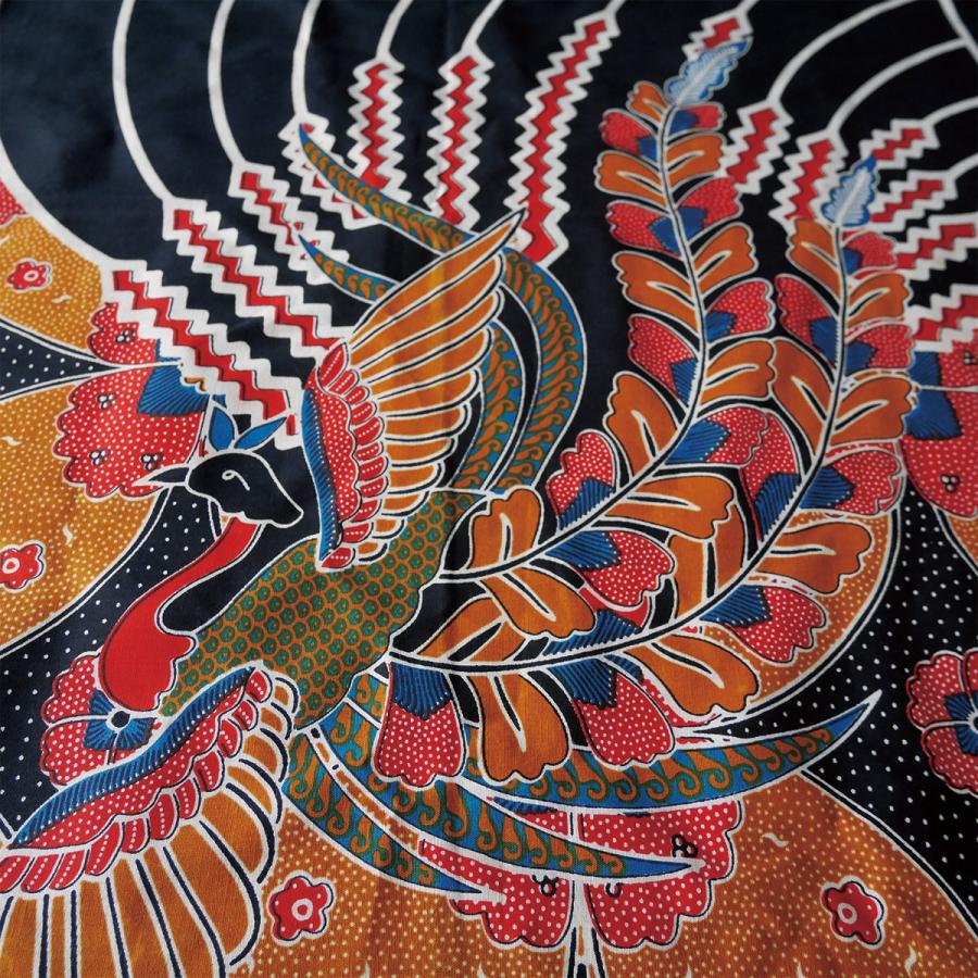 バリ島ヴィンテージバティック、手染め ベッドカバー 幅100cm、長さ119