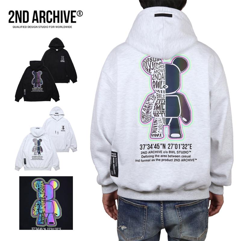 【並行輸入品】セカンドアーカイブ プルオーバーパーカー 2ND ARCHIVE フーディ トップス メンズ レディース ブランド 大きいサイズ おしゃれ |  | 03