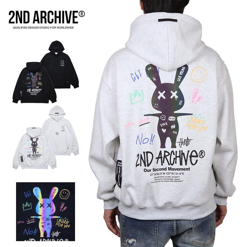 【並行輸入品】セカンドアーカイブ プルオーバーパーカー 2ND ARCHIVE フーディ トップス メンズ レディース ブランド 大きいサイズ おしゃれ |  | 03