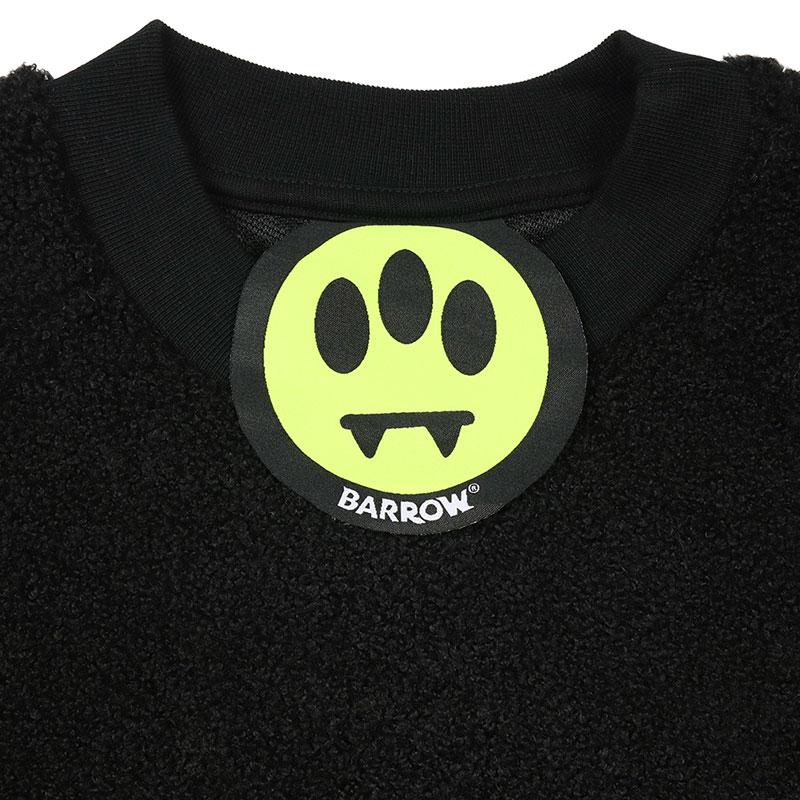 BARROW(バロー)ビッグスマイルロゴ　プルオーバーニット ヴィンテージ加工 BARROW（バロー） 【並行輸入品】バロー ボア 生地 スウェット メンズ