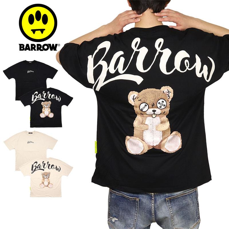 【新品・タグ付】BARROW Tシャツ バックプリント ビッグロゴ ブラック M BARROW 【並行輸入品】バロー Tシャツ 半袖 トップス メンズ