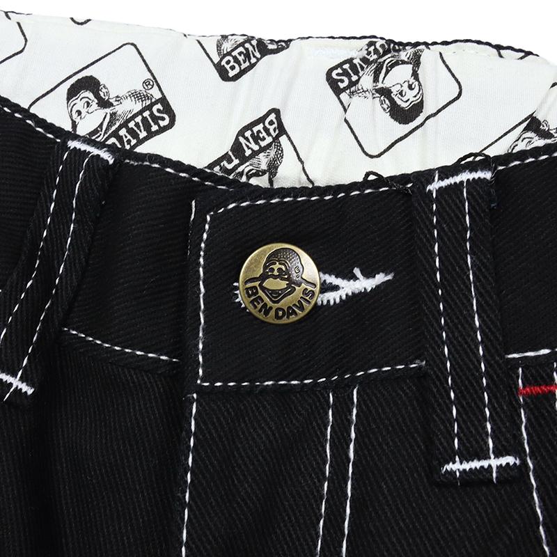 【BEN DAVIS 】ブラック ストレートレッグデニム 2025年最新】BEN DAVIS メンズ デニム・ジーンズの人気アイテム