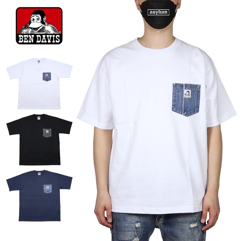 BEN DAVIS（ベンデイビス） Tシャツ 半袖 トップス ポケTEE デニム