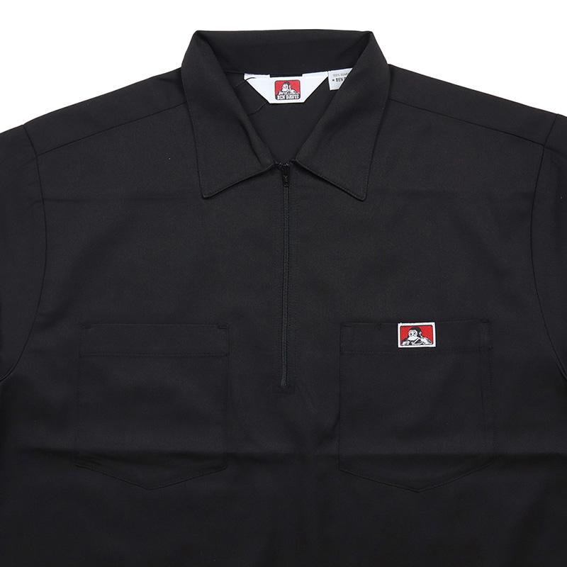 ベンデイビス 半袖シャツ BEN DAVIS ハーフジップ メンズ レディース