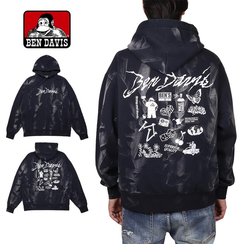 ベンデイビス パーカー BEN DAVIS フーディ プルオーバー メンズ レディース ブランド 大きいサイズ | 