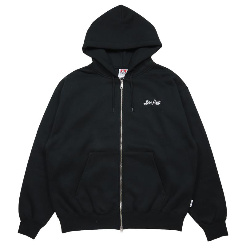 ベンデイビス ジップアップパーカー BEN DAVIS フーディ アメカジ トップス メンズ レディース ブランド 大きいサイズ 黒 バックプリント | BEN DAVIS | 06