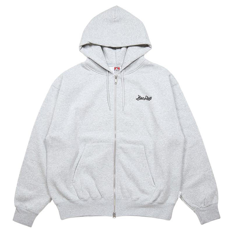 ベンデイビス ジップアップパーカー BEN DAVIS フーディ アメカジ トップス メンズ レディース ブランド 大きいサイズ 黒 バックプリント | BEN DAVIS | 08