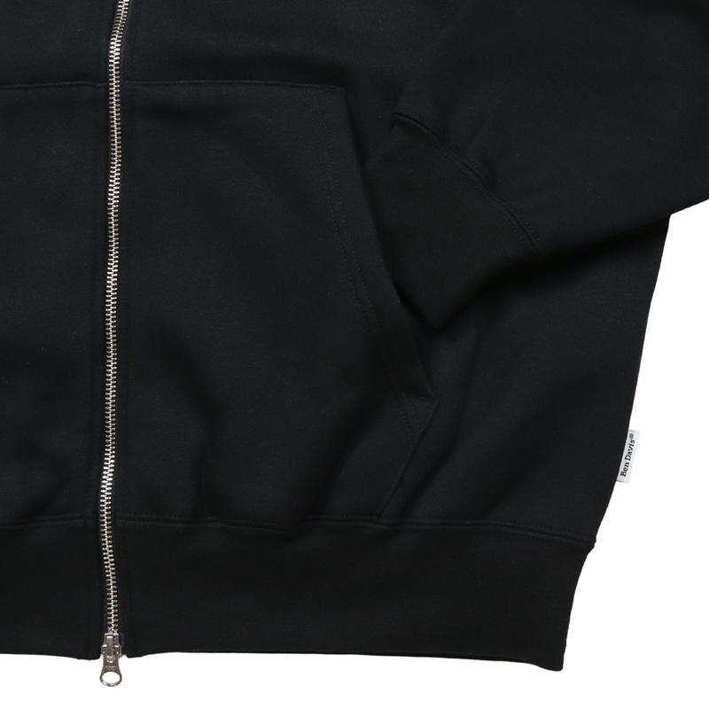 ベンデイビス ジップアップパーカー BEN DAVIS フーディ アメカジ トップス メンズ レディース ブランド 大きいサイズ 黒 バックプリント | BEN DAVIS | 11