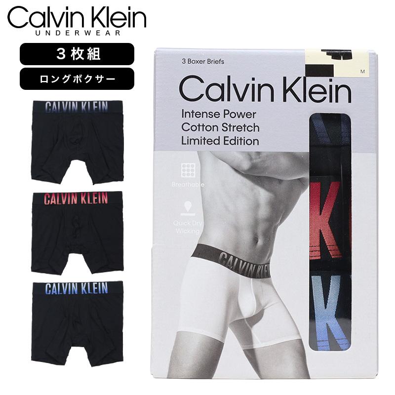 【並行輸入品】カルバンクライン ボクサーパンツ CALVIN KLEIN トランクス ロング 3枚組 セット メンズ ブランド 大きいサイズ | Calvin Klein