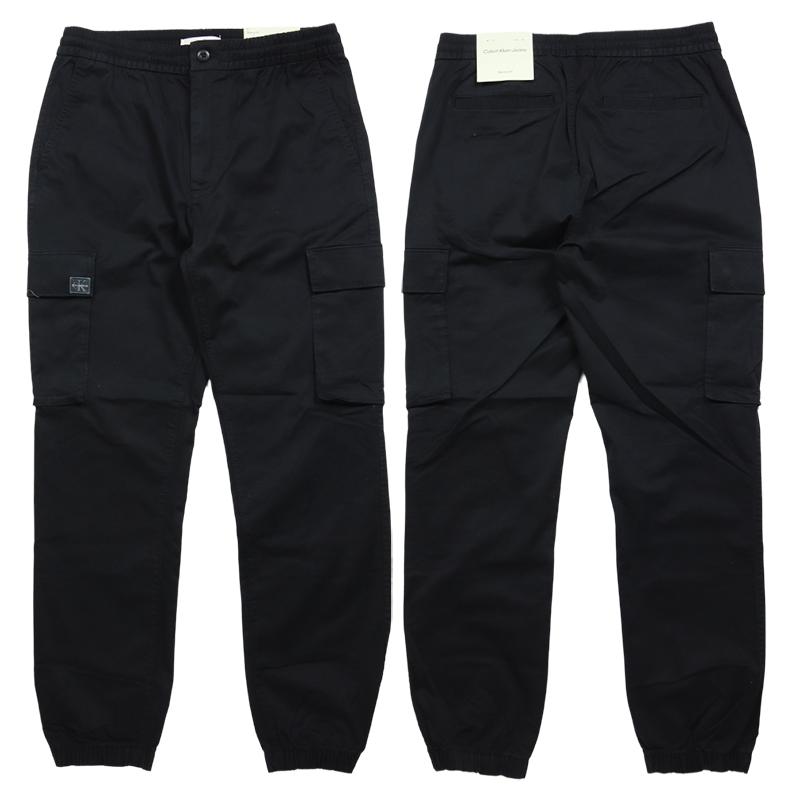 カルバンクラインジーンズ パンツ ボトムス カーゴ ストレッチ ロゴ L 黒 Calvin Klein Jeans（カルバンクラインジーンズ） 【並行輸入品
