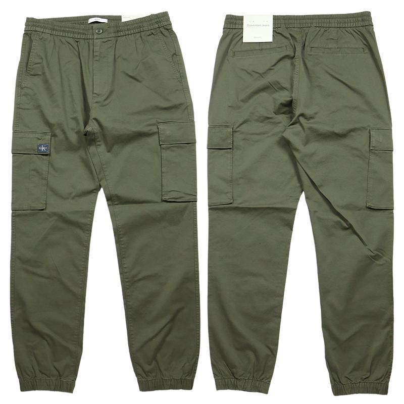 カルバンクラインジーンズ パンツ ボトムス カーゴ ストレッチ ロゴ L 黒 Calvin Klein Jeans（カルバンクラインジーンズ） 【並行輸入品