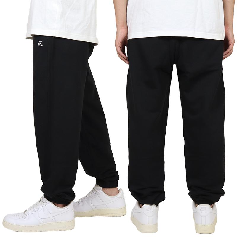 爆買 【並行輸入品】カルバンクライン ジーンズ スウェットパンツ CALVIN KLEIN JEANS ジョガー セットアップ対応 メンズ ブランド 大きいサイズ 黒 | Calvin Klein Jeans | 02