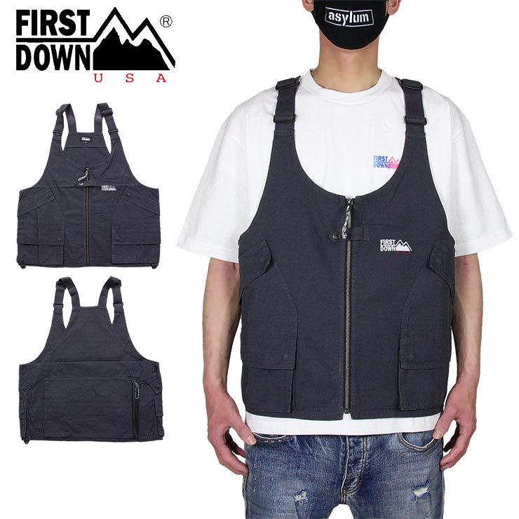 ファーストダウン ベスト First Down メンズ レディース ブランド 大きいサイズ アウトドア カジュアル 春夏 ファスナー おしゃれ おすすめ Fc Firstdown027 Asylum 通販 Yahoo ショッピング
