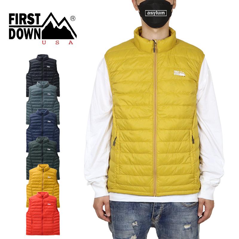 ファーストダウン ダウンベスト FIRST DOWN ジャケット アウター メンズ レディース アウトドア ブランド 大きいサイズ 黒 | FIRST DOWN | 10
