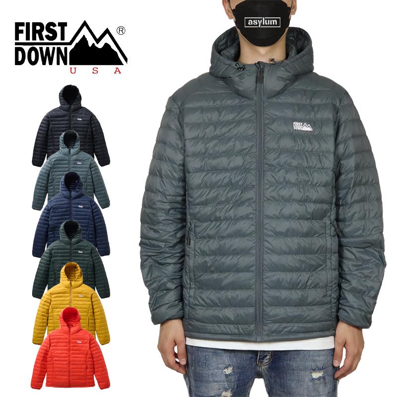 ファーストダウン ダウンジャケット FIRST DOWN アウター フード付き メンズ レディース アウトドア ブランド 大きいサイズ 黒 | FIRST DOWN | 07