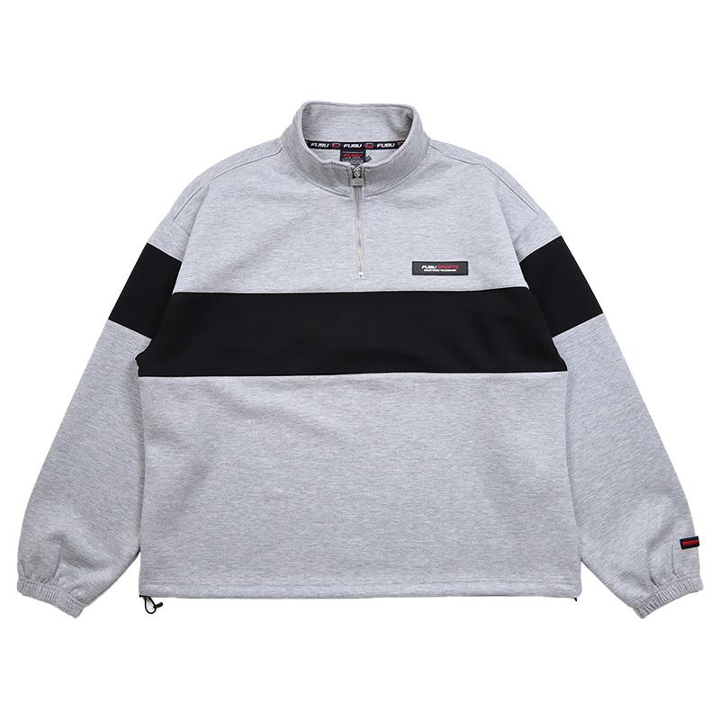 FUBU フブ ハーフジップスウェット トレーナー メンズ