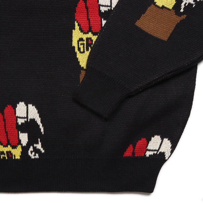 GW P5倍 グライミー セーター GRIMEY ニット メンズ レディース ブランド 大きいサイズ おしゃれ 人気 黒 24aw004 ブラック M L XL_5