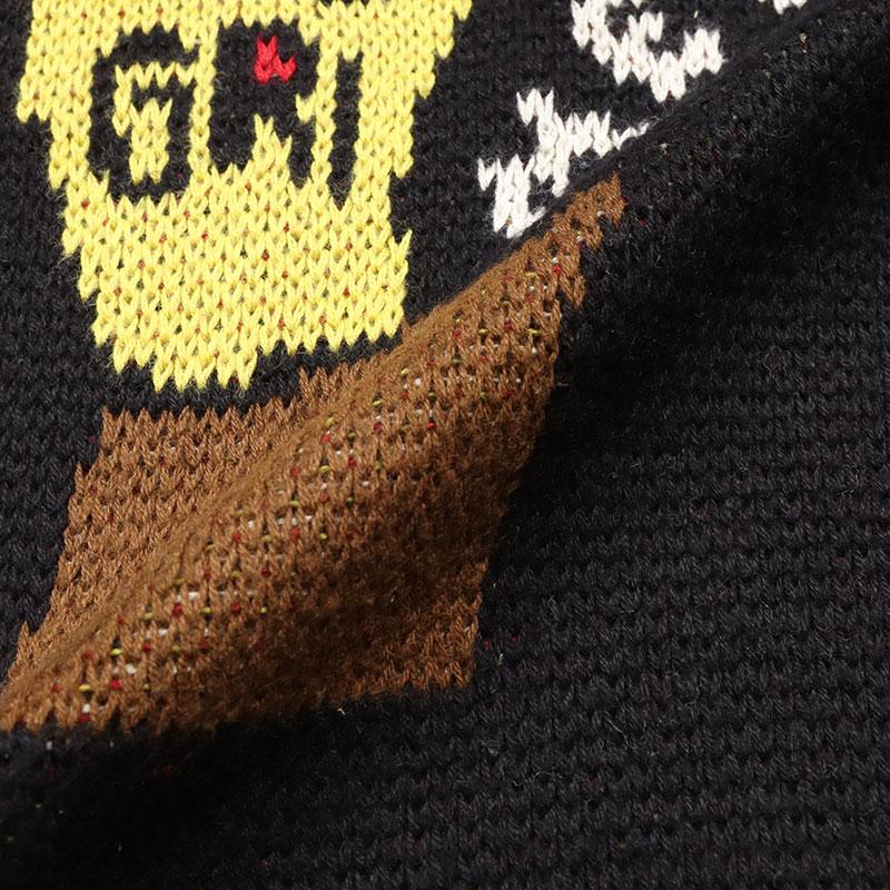 GW P5倍 グライミー セーター GRIMEY ニット メンズ レディース ブランド 大きいサイズ おしゃれ 人気 黒 24aw004 ブラック M L XL_7