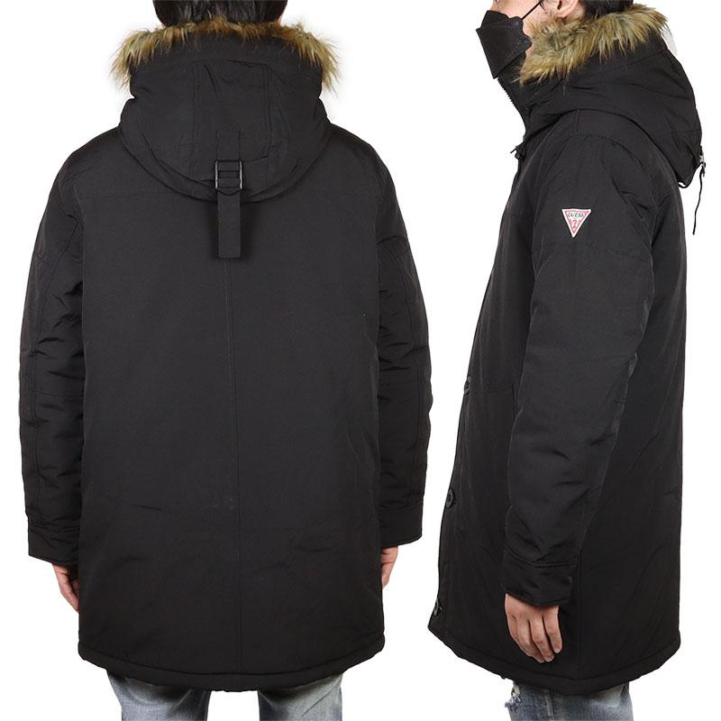GUESS ゲス ジャケット 中綿 アウター モッズコート ファー