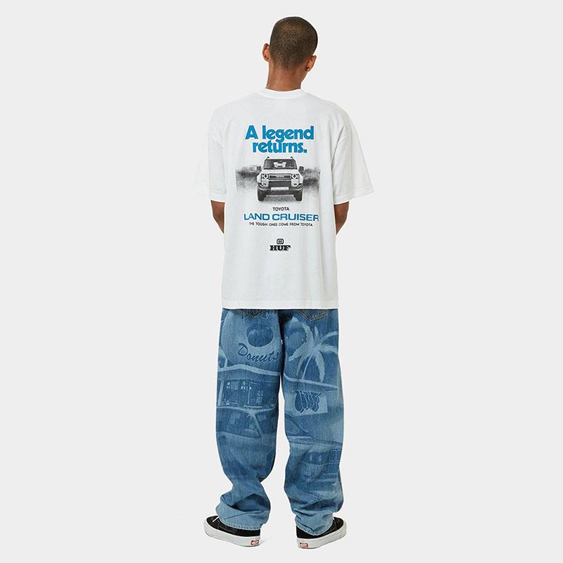 HUF Tシャツ ハフ 半袖Tシャツ トップス 綿100% ランクル メンズ 