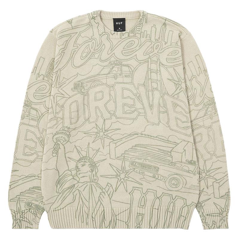 HUF（ハフ） ニット セーター メンズ レディース ブランド 大きい