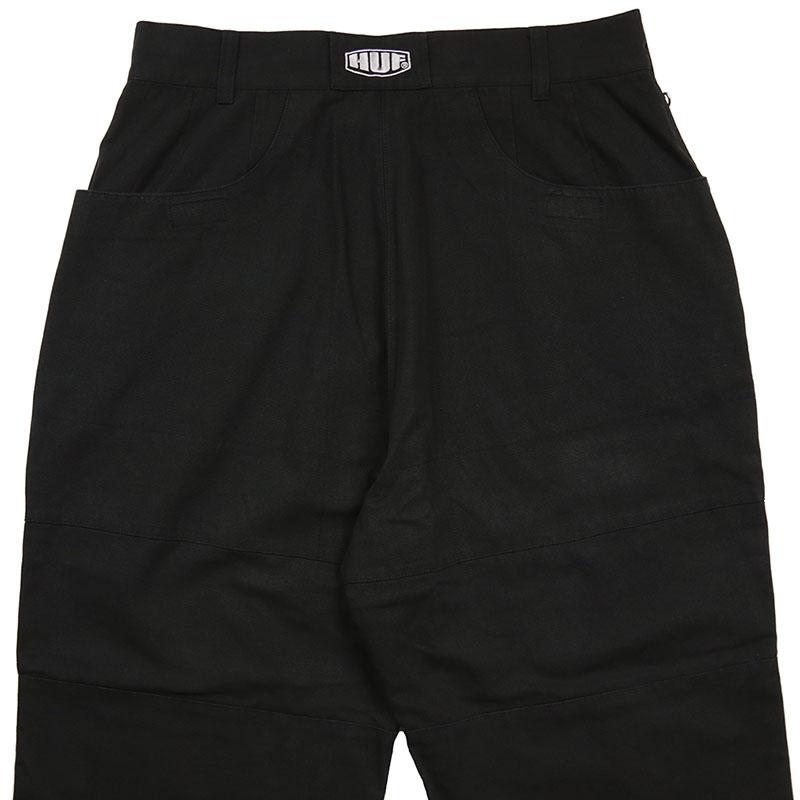 HUF ブラック トレーニングパンツ HUF パンツ ハフ ワイド クライミング 太め ゆったり メンズ