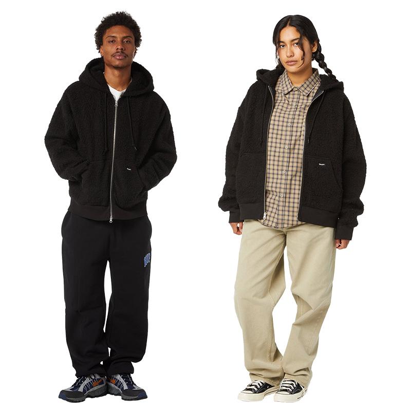 Huf ジップアップフーディ Sサイズ 黒 HUF ジップアップパーカー ハフ フーディ メンズ レディース