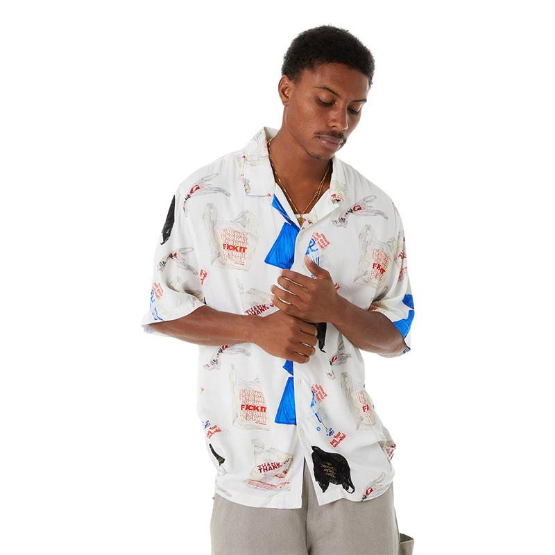 HUF（ハフ） シャツ 半袖 メンズ レディース リゾートシャツ キャンプ