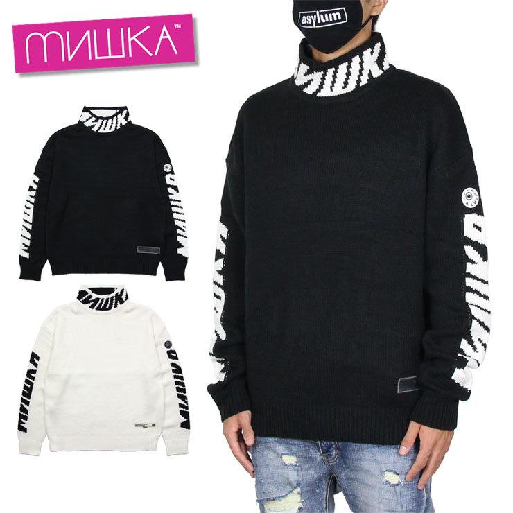 ミシカ Mishka ニット セーター タートルネック メンズ レディース ブランド 大きいサイズ おしゃれ おすすめ Knit Maw0374 Mishkaaw037 Asylum 通販 Yahoo ショッピング