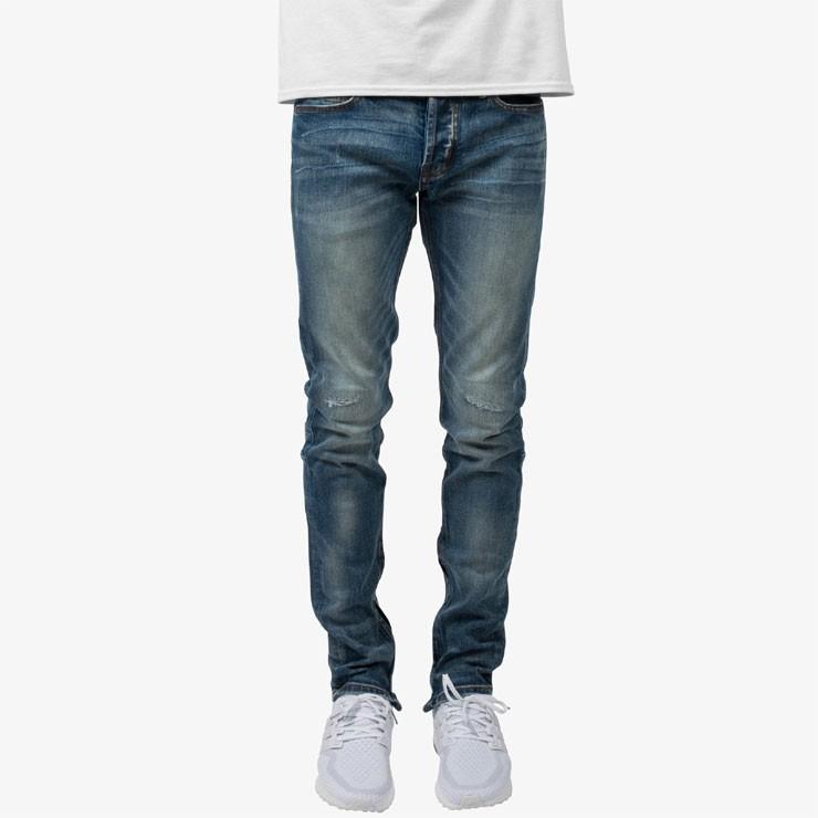 【美品】mnml ミニマル ダメージデニム ジーンズ スキニー クラッシュ mnml ミニマル デニム スキニーパンツ スキニージーンズ