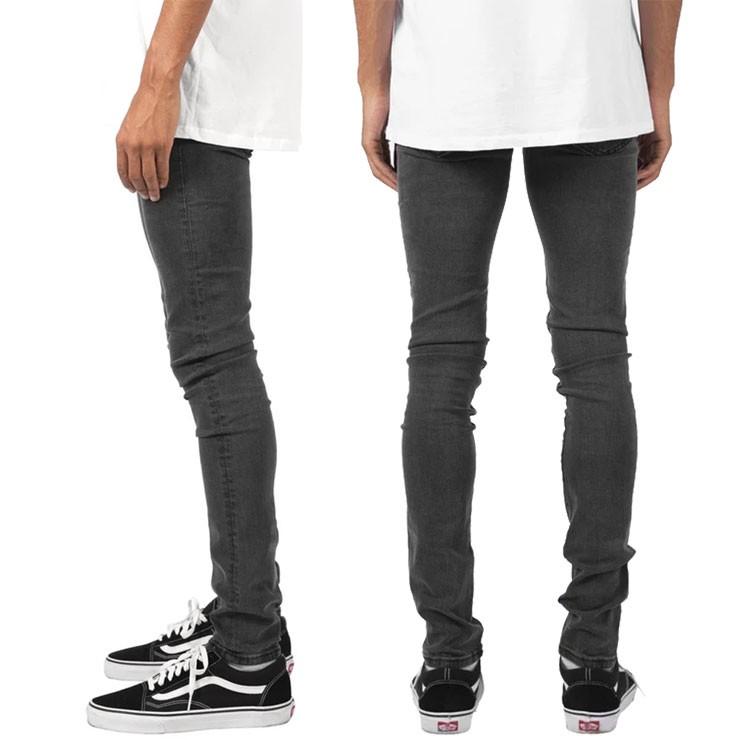 Mnml ミニマル デニム スキニーパンツ スキニージーンズ クラッシュデニム ストレッチ ダメージ加工 メンズ ブランド 大きいサイズ X32 通販激安