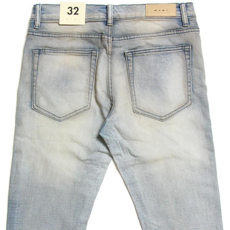 即日発送　希少　mnml ストレッチスキニークラッシュデニムパンツ32 mnml ミニマル デニム ジーンズ スリムフィット クラッシュ