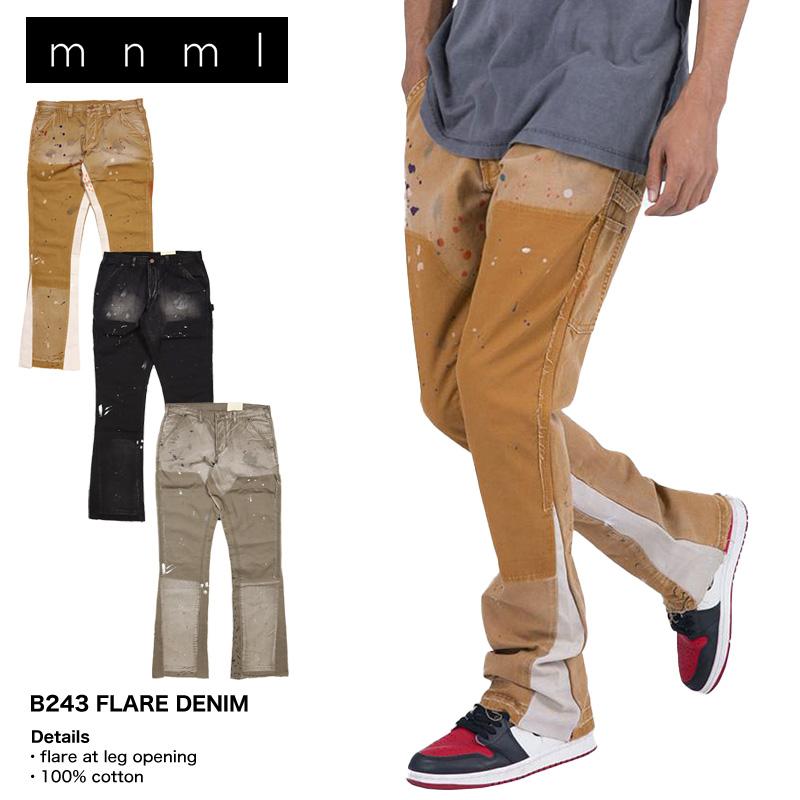 mnml セール開催中 フレアパンツ ミニマル フレアデニム デニム mnml セール開催中 フレアパンツ ミニマル フレアデニム デニム