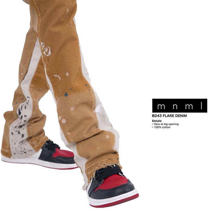 mnml セール開催中 フレアパンツ ミニマル フレアデニム デニム mnml セール開催中 フレアパンツ ミニマル フレアデニム デニム