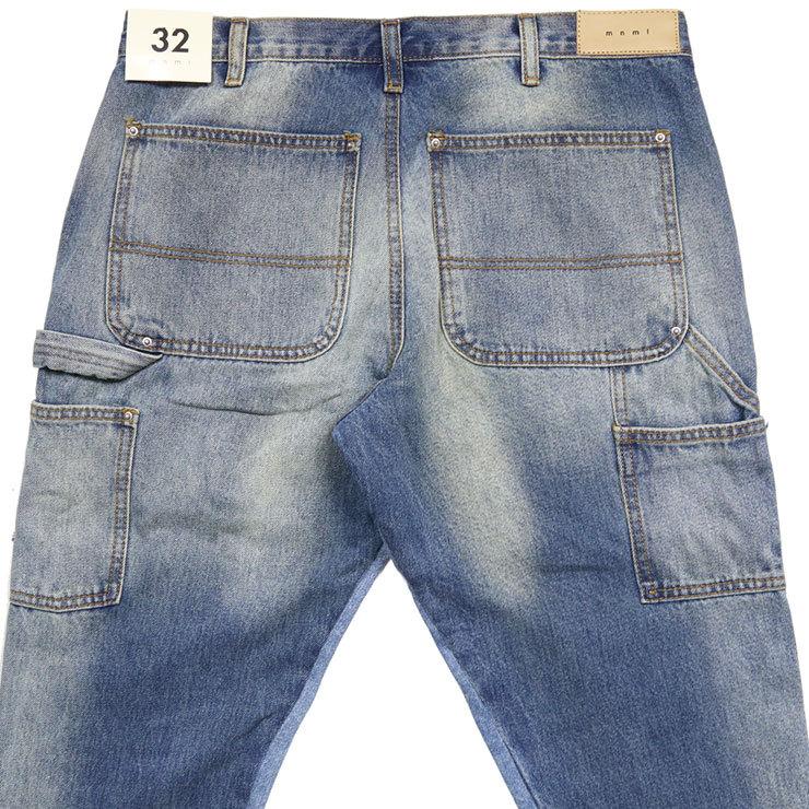 メンズフレアデニムパンツジーンズスタイリッシュ ANDER HUNK ジーンズ Overdyed Wide Flare Denim Pants/オーバー