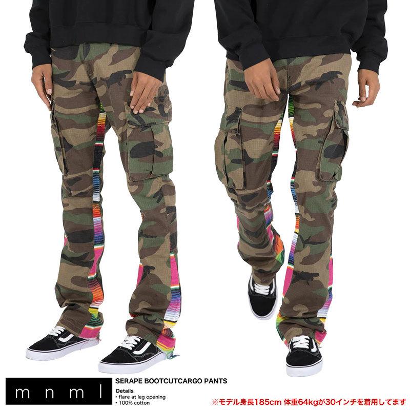 mnml（ミニマル） パンツ フレアパンツ カーゴパンツ ブーツカット