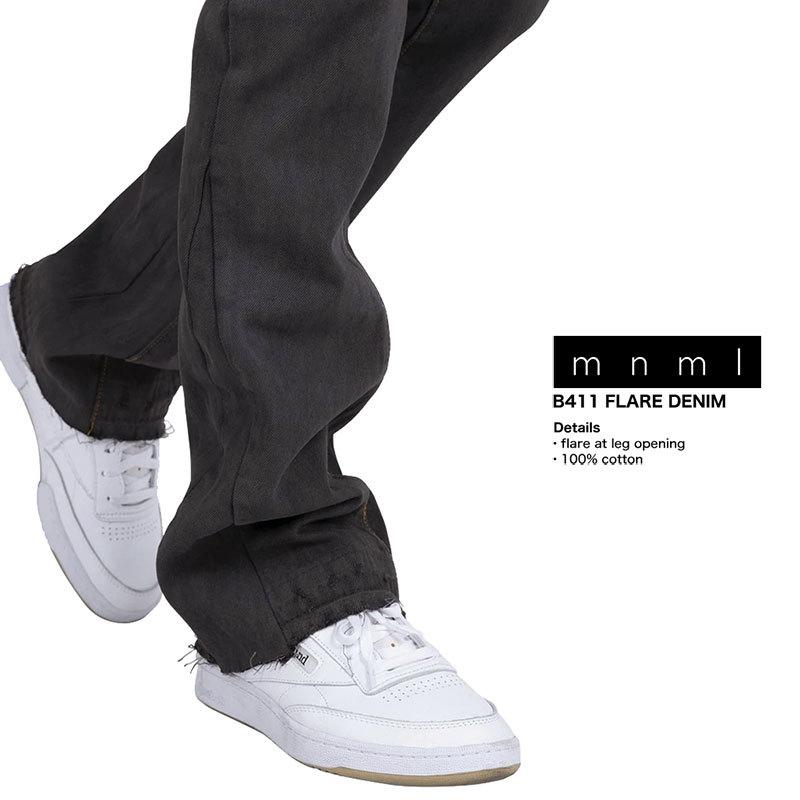 mnml セール開催中 パンツ ミニマル フレアパンツ デニムパンツ mnml セール開催中 パンツ ミニマル フレアパンツ デニムパンツ