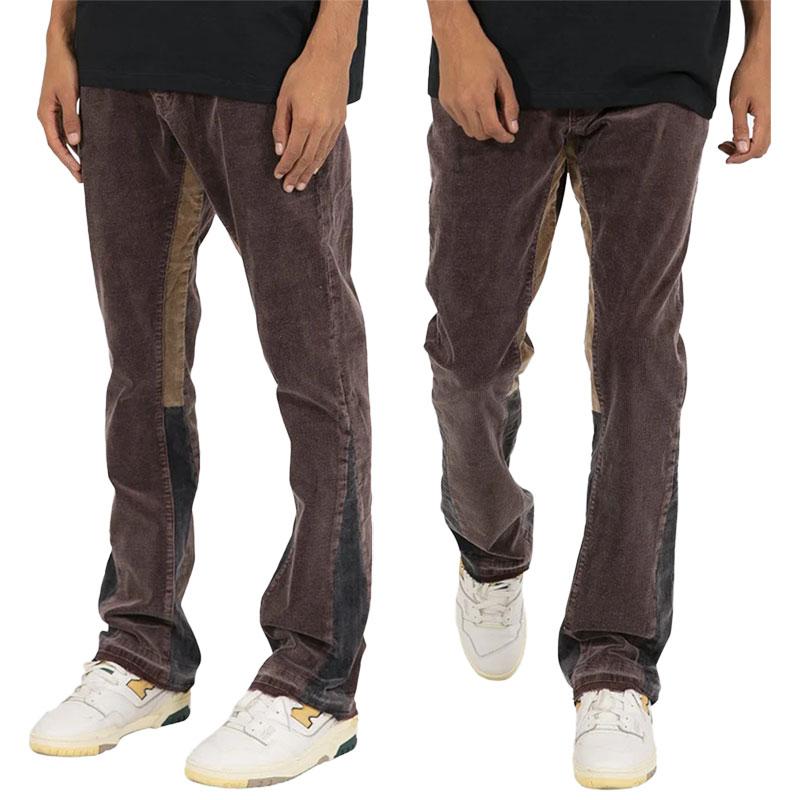 mnml フレアドッキング　ブーツカットチノパンツ　28 S ペンキペイント mnml（ミニマル） 在庫処分30%OFF mnml フレアパンツ コーデュロイ