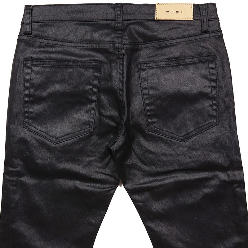 mnml 黒　28インチ　スリムフィットジーンズ　新品・未使用　定価15000 mnml（ミニマル） デニムパンツ スキニー スリム 裾ジップ Gパン