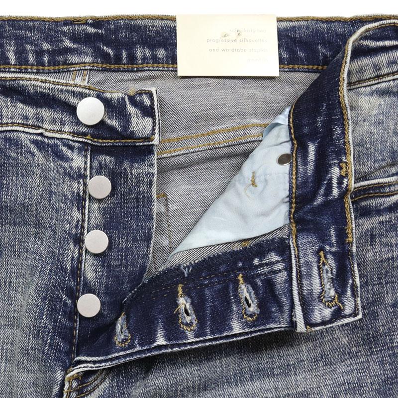 mnml（ミニマル） デニムパンツ スキニー スリム 裾ジップ Gパン