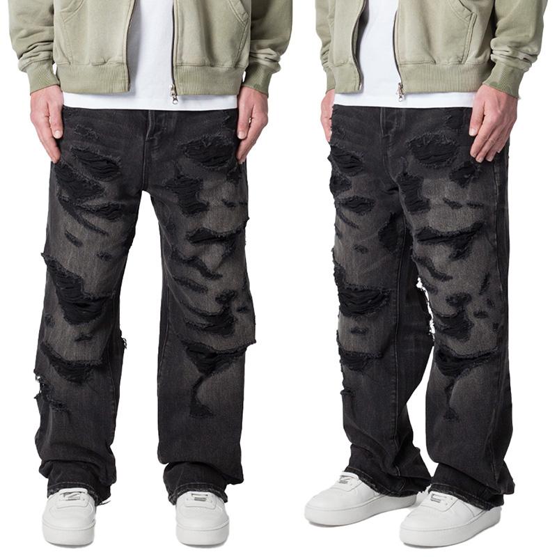 ミニマル デニムパンツ mnml バギー ワイド 太め ゆったり Gパン ジーンズ メンズ ブランド 大きいサイズ おしゃれ 人気 黒 | mnml | 01