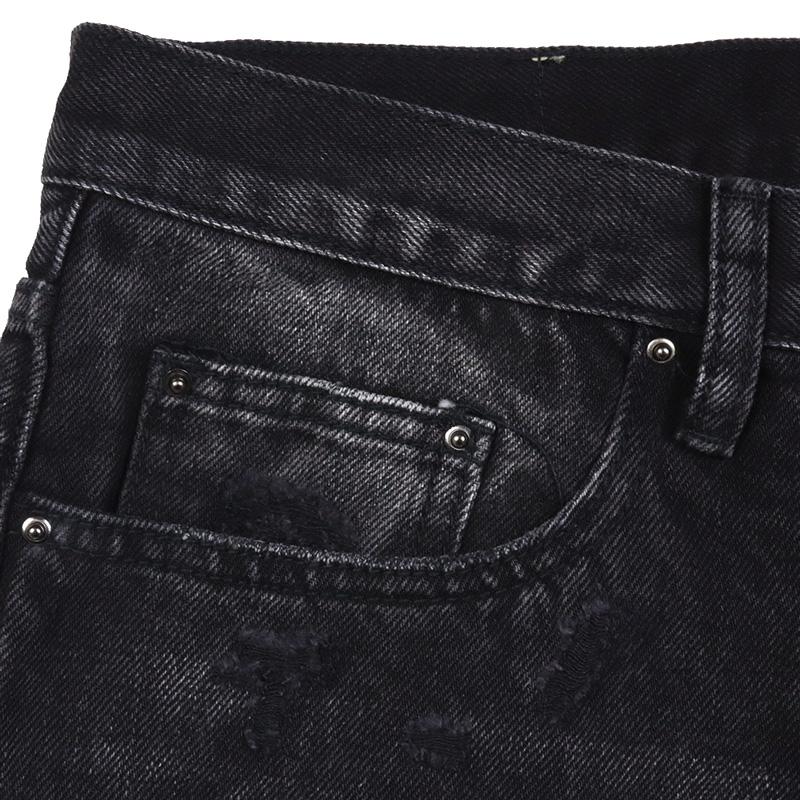 ミニマル デニムパンツ mnml バギー ワイド 太め ゆったり Gパン ジーンズ メンズ ブランド 大きいサイズ おしゃれ 人気 黒 | mnml | 08