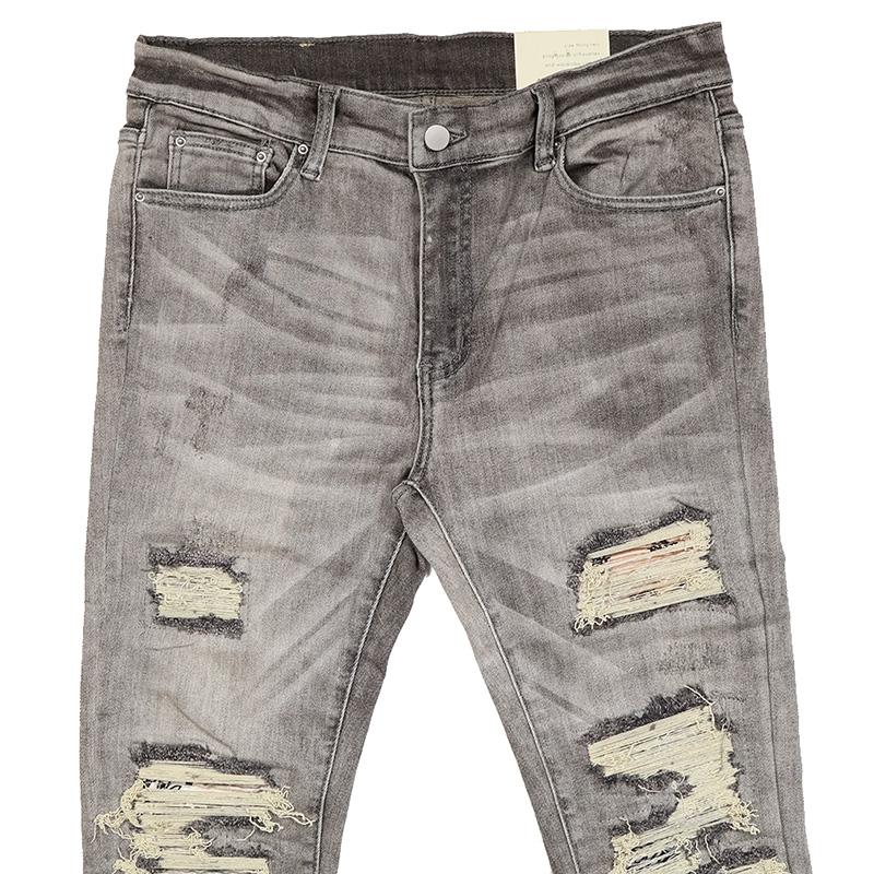 mnml 爆買 デニムパンツ ミニマル スキニー ダメージ メンズ