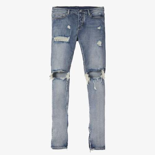 未使用⭐︎mnml デニムパンツ　ダメージ加工　ストレッチ　ジップ　青　29 楽天市場】【MAX80%OFF夏物最終処分SALE♪更にクーポン配布中