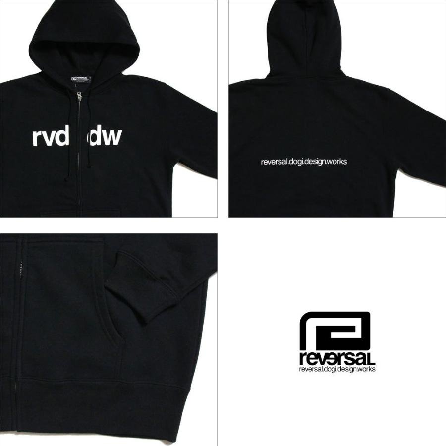 reversal（リバーサル） パーカー ジップアップ 裏起毛 バックプリント