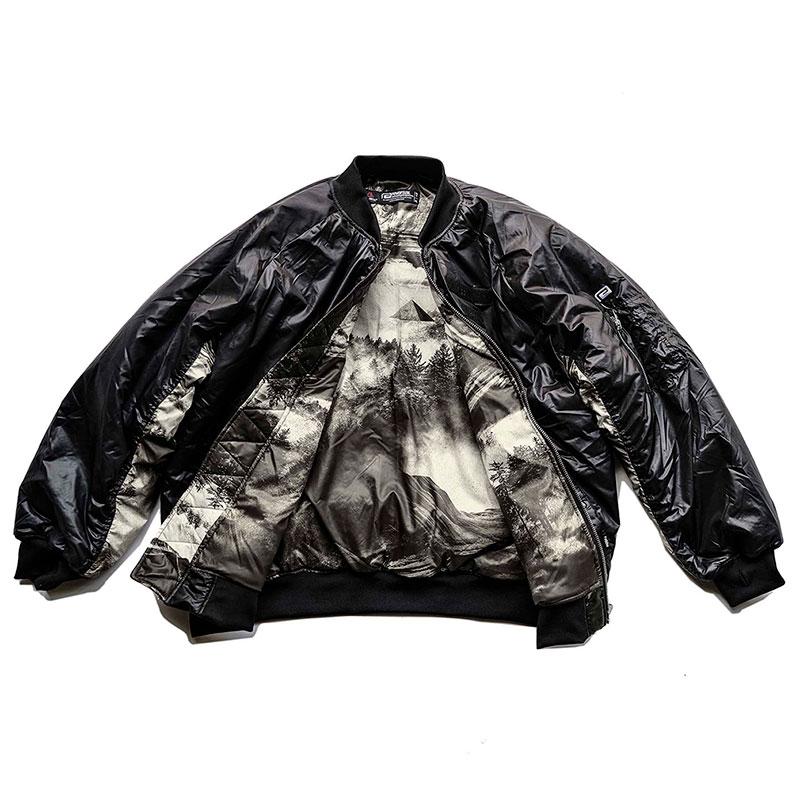 新作リバーサル ジャケット reversal Lサイズ 黒　今だけ早い者勝ち！ reversal（リバーサル） ジャケット reversal MA-1ジャケット フライト