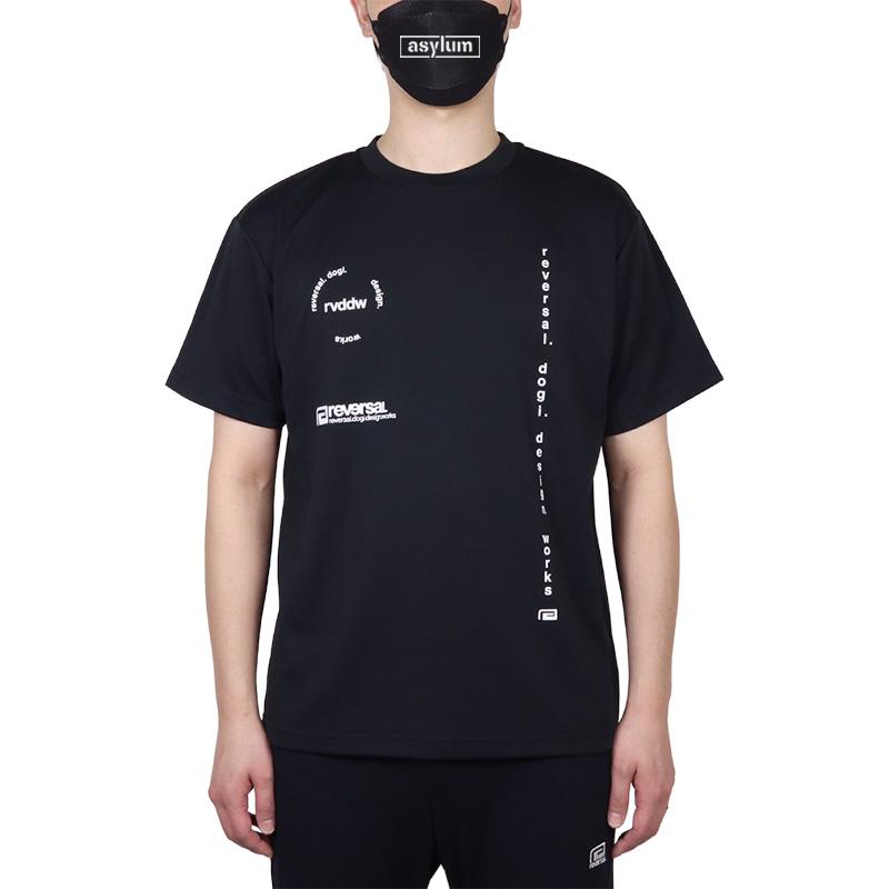 REVERSAL リバーサル 速乾 ドライ Tシャツ黒 reversal（リバーサル） Tシャツ 半袖 reversal rvddw ドライメッシュ