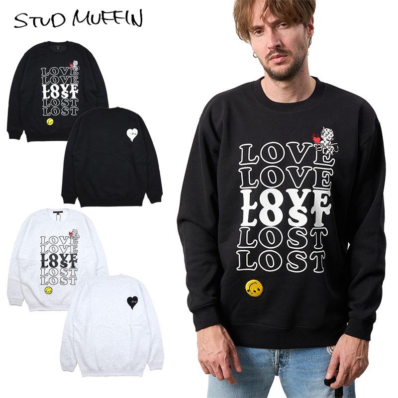 スタッドマフィン　赤黒 ストライプ セーター Black Shamrock】F212 ロックスターニットワンピース - To Alice